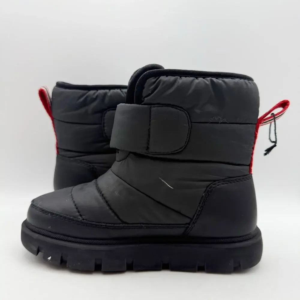 Hunter Boys Comfy Snow Boots Size 13 EU 31 Black Waterproof EUC